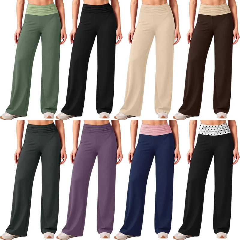 Sampeel Womens Yoga Pants Wide Leg Deal: Save 70% at Amazon