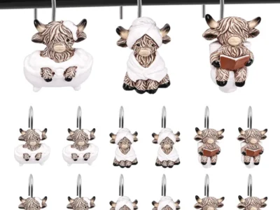 Highland Cow Shower Curtain Hooks Deal: Save $7.xx at Amazon