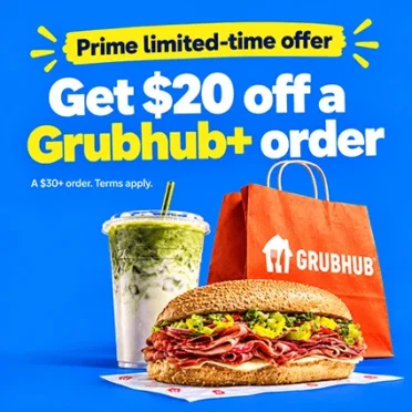 Free Grubhub+ Membership + $20.xx Off $30.xx Order at Grubhub