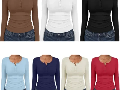ANRABESS Women’s Long Sleeve Henley Shirt Deal: Save $11.xx at Amazon