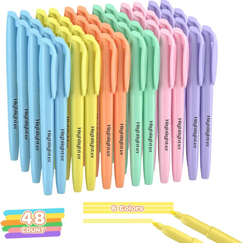 48 Count Pastel Highlighters Deal: Save $9.xx at Amazon