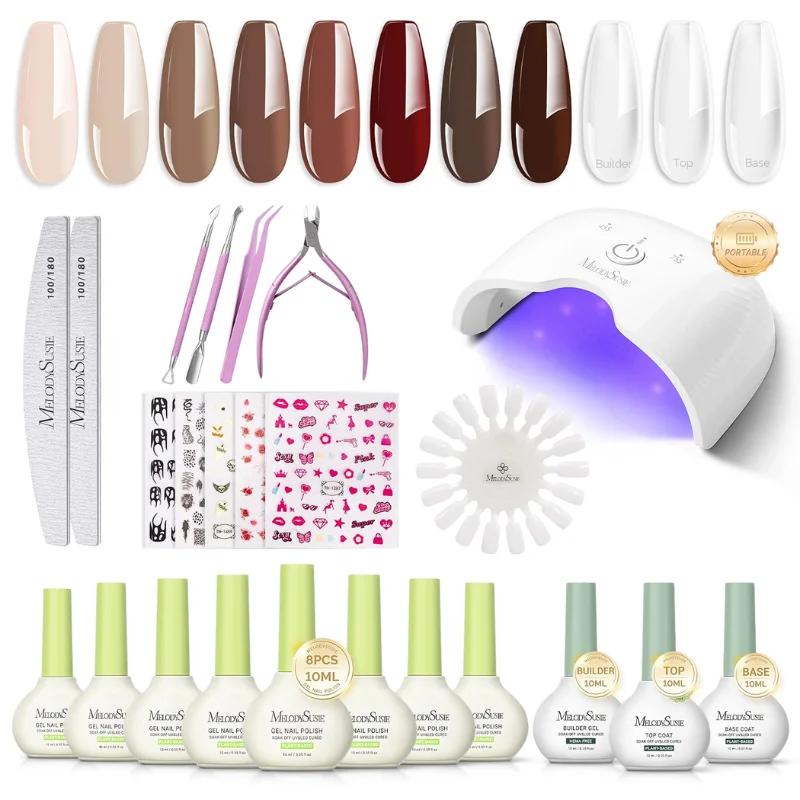 MelodySusie Gel Nail Kit Deal: Save 65% at Amazon