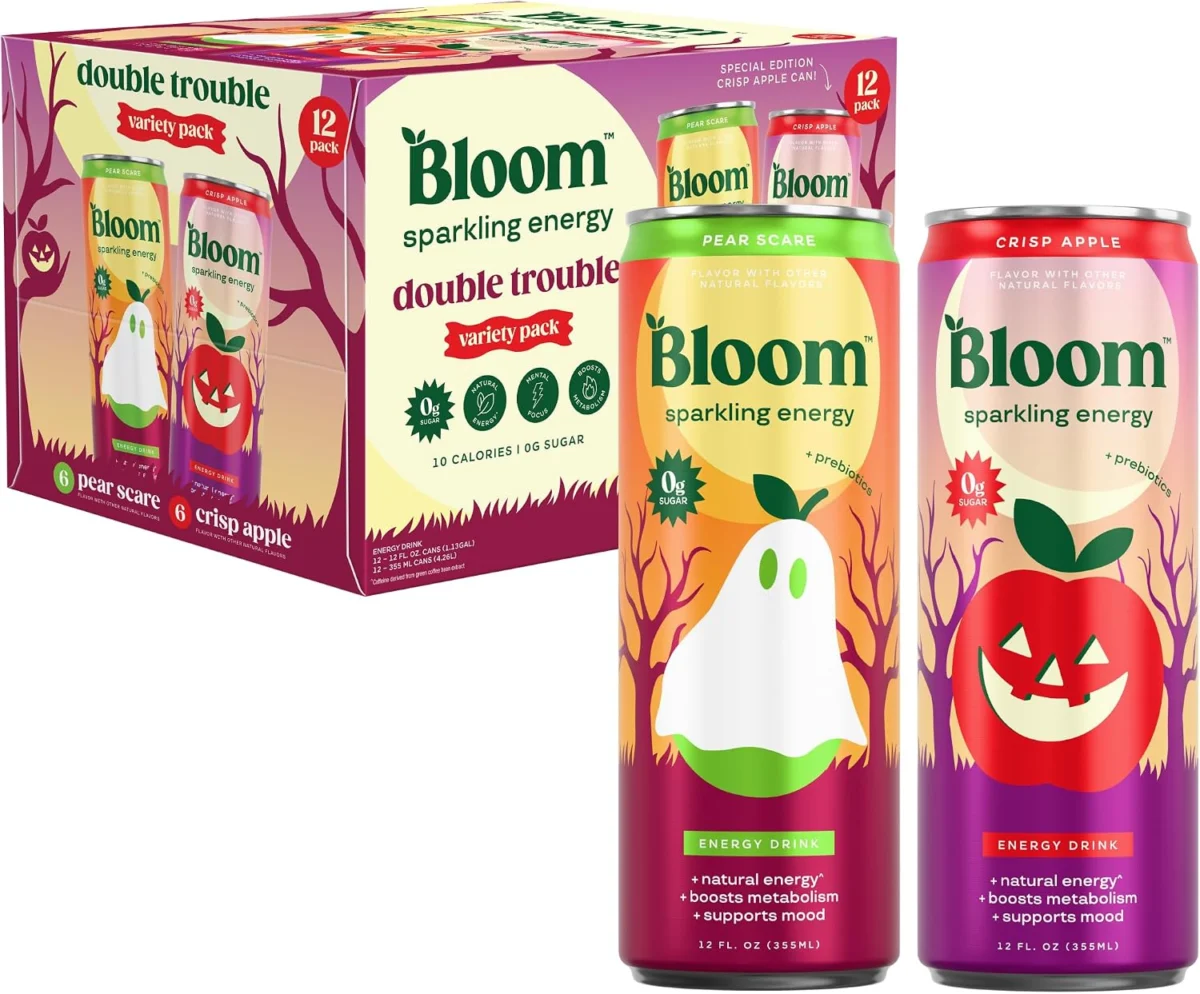 Bloom Nutrition Zero Sugar Energy Drink 12‑Pack Only $19.xx (Reg.