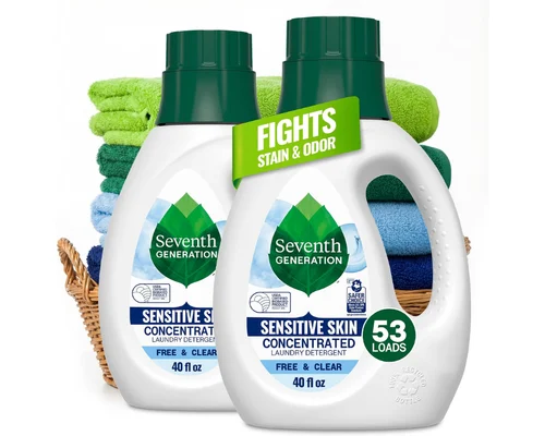 2 Pack 40oz Laundry Detergent Free & Clear $16.xx (Reg $30)