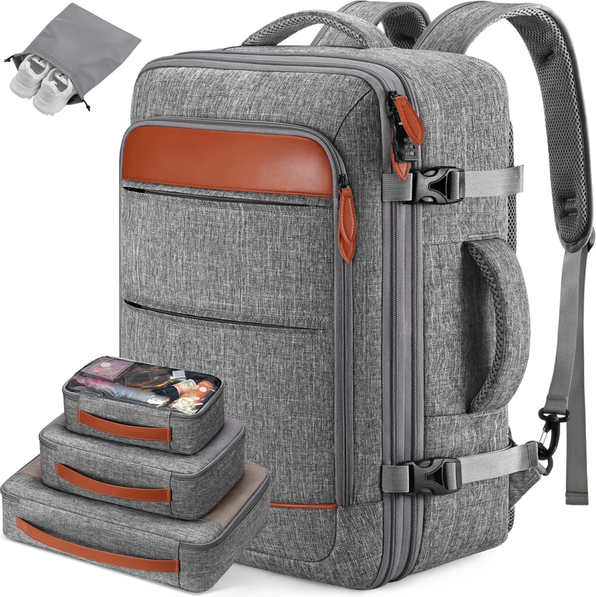 Travel Backpack with Packing Cubes Just $25.xx Shipped on Amazon