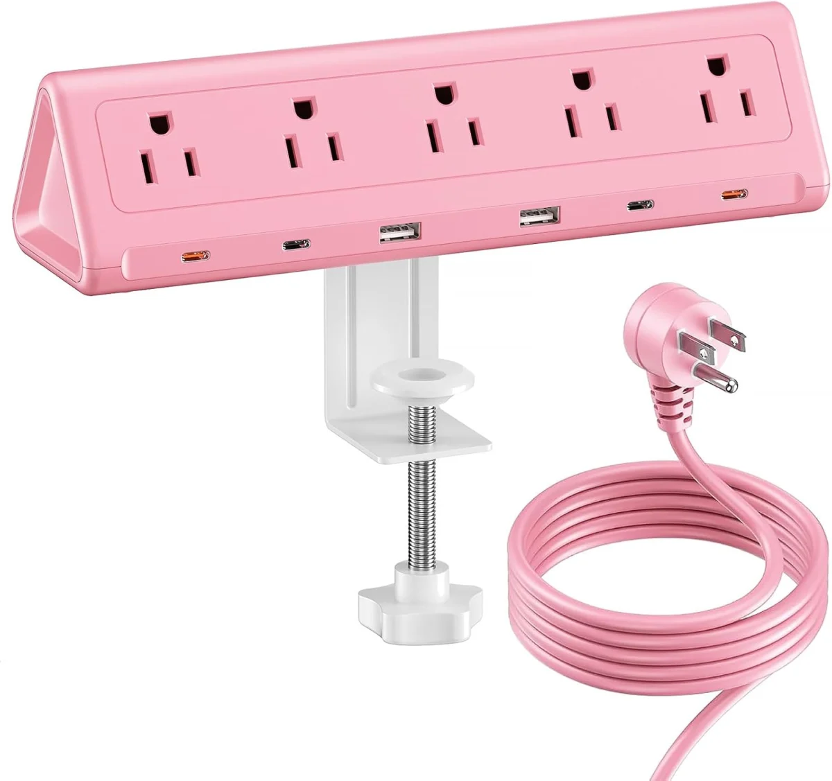 SMALLRT Pink Desk Clamp Power Strip Only $26.xx (Reg. $50)