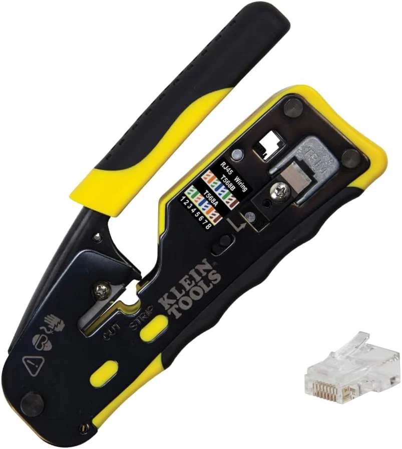 Klein Tools Data Cable Crimper Only $45.xx at Amazon