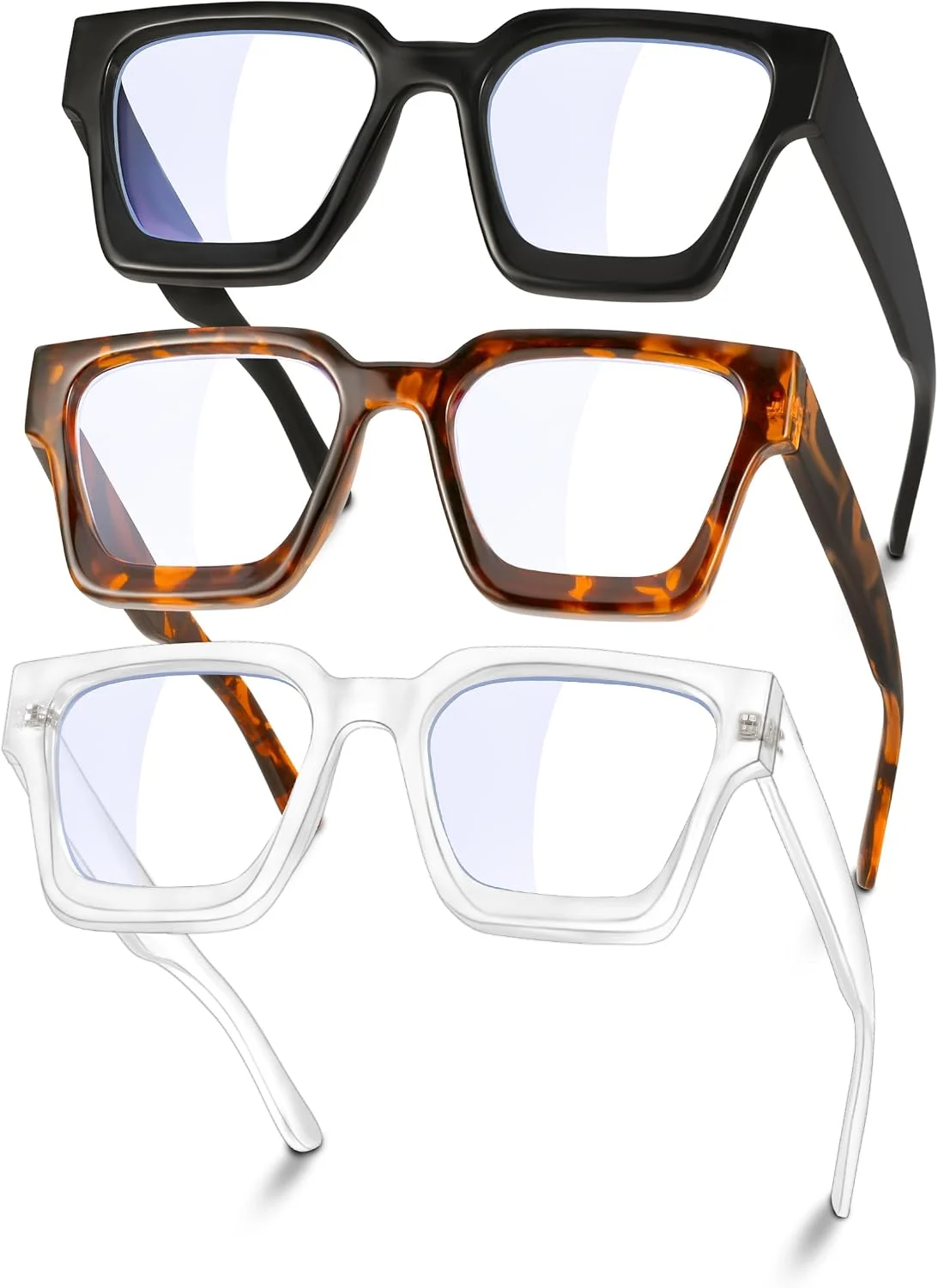 3-Pack YDAOWKN Oversized Blue Light Blocking Glasses Only $9.xx