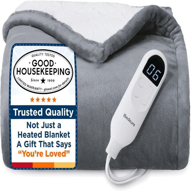 Bedsure Heated Blanket Throw Only $36.xx (Reg. $68) at Amazon