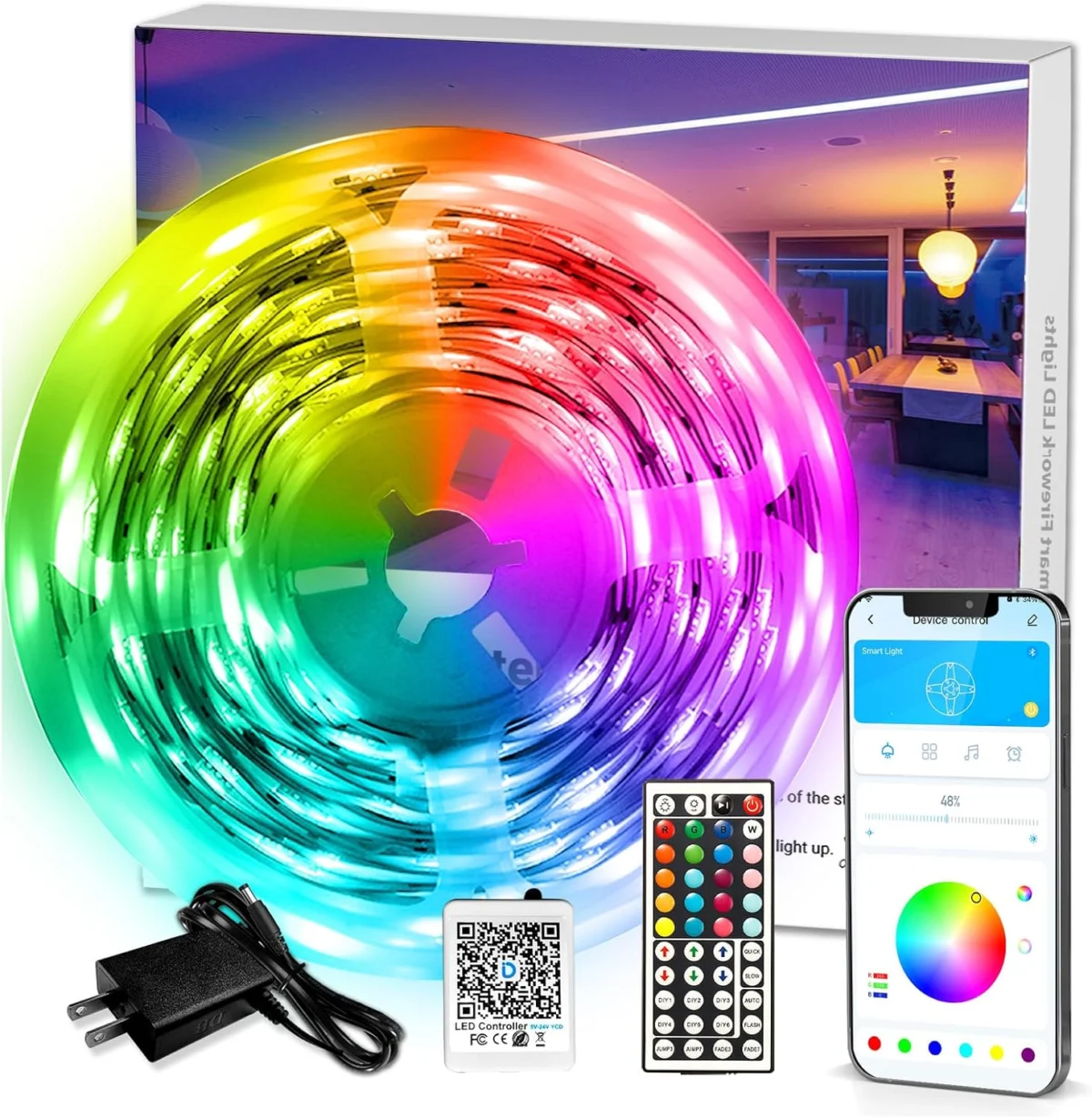 DAYBETTER LED Strip Lights Only $9.xx (Reg. $12) at Amazon