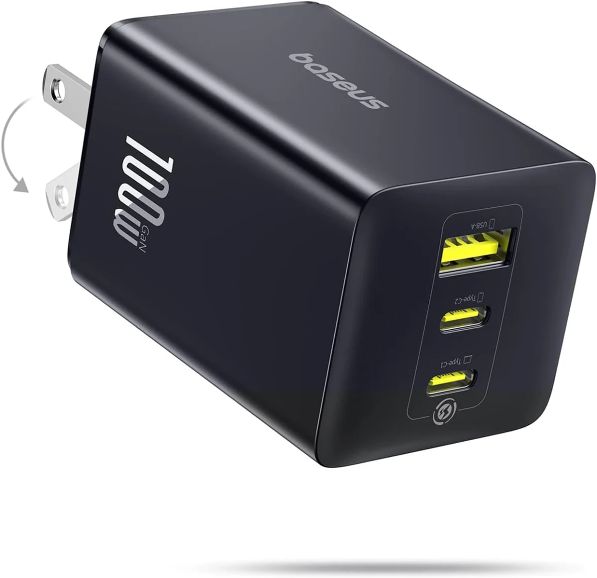 Baseus 100W 3-Port USB-C GaN Charger Only $21.xx at Amazon