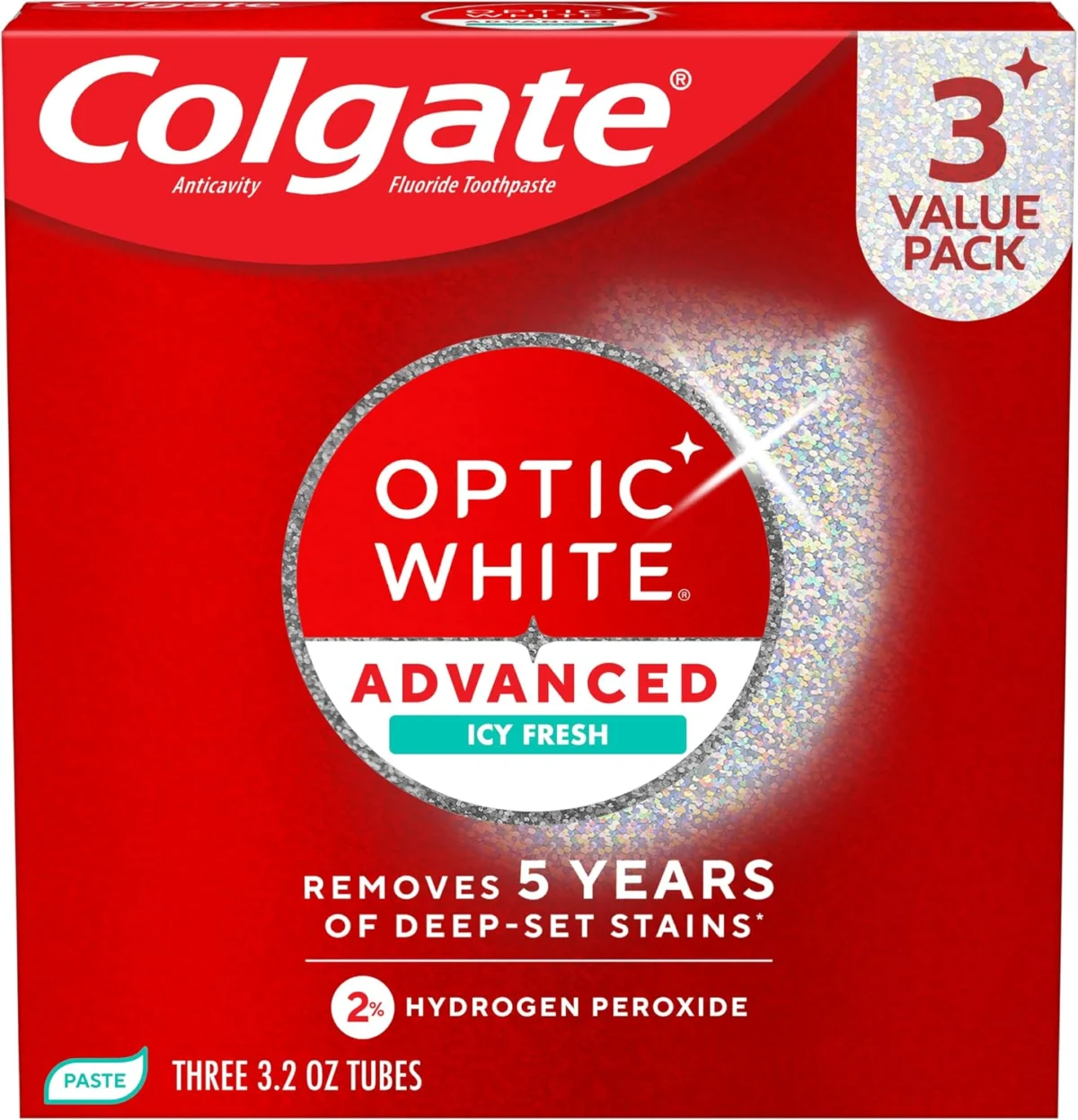 Colgate Optic White 3‑Pack Only $6.xx at Amazon