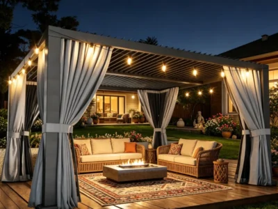 Sunmthink 10′ x 12′ Outdoor Retractable Pergola Only $190 at Walmart