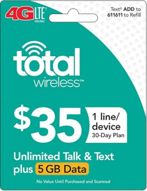 Total Wireless Unlimited Plan Only $20 at Totalwireless