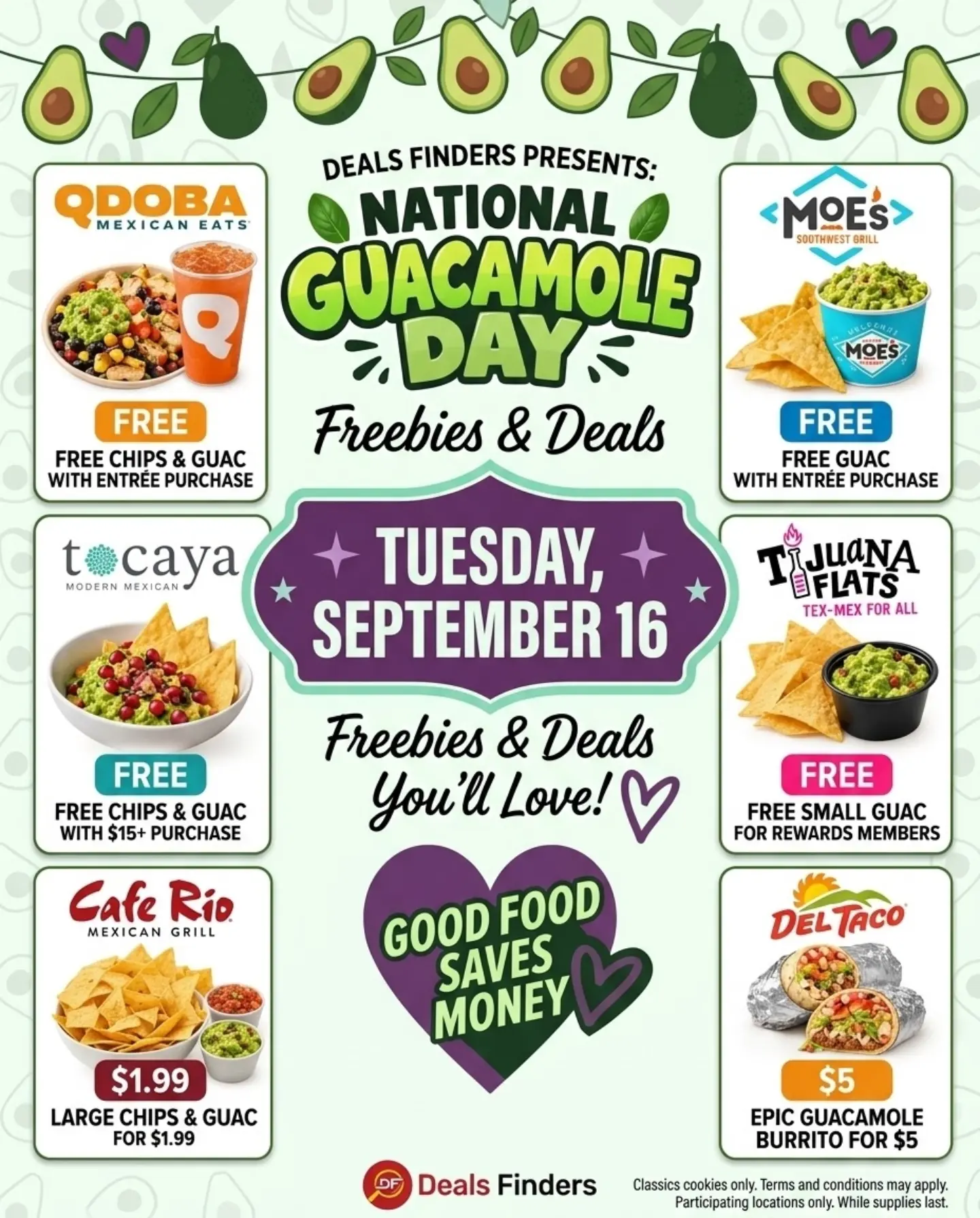 National Guacamole Day Free Guac Deal at QDOBA & Moe’s