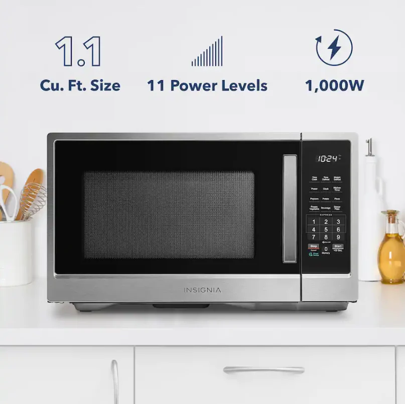 Insignia 1.1 Cu. Ft. Countertop Microwave Deal: Save $50 at Best Buy