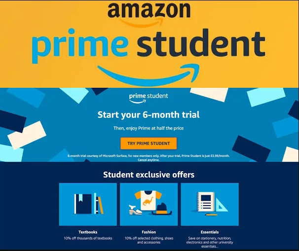 Amazon Prime Student: FREE 6 Months for 18-24 Year Olds at Amazon