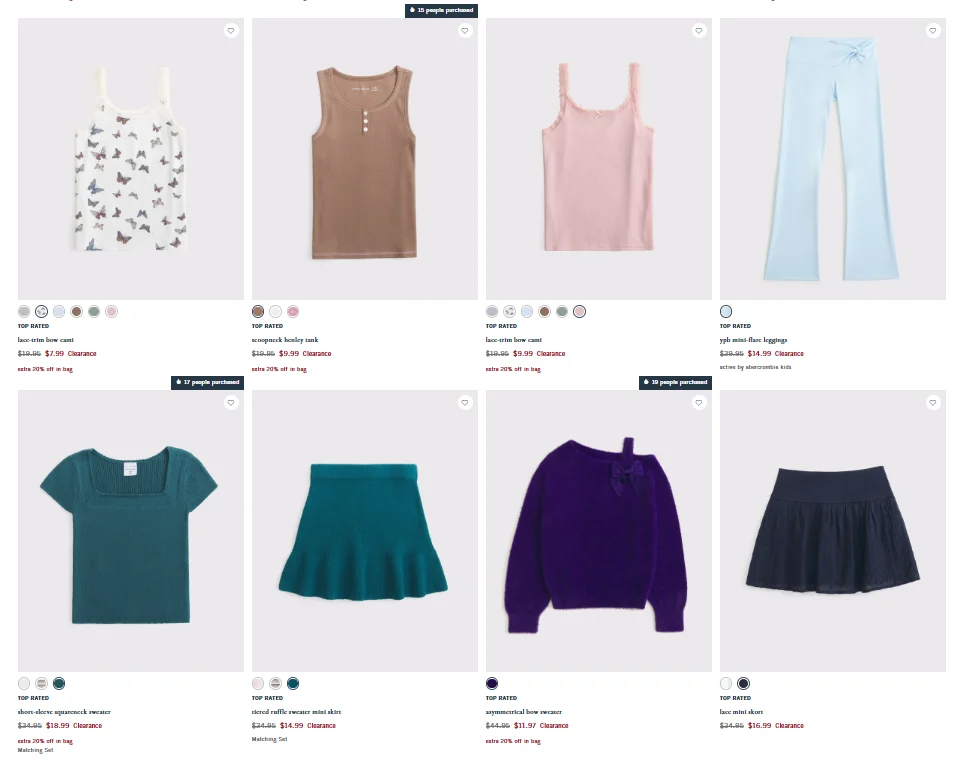 Kids Clothing Clearance Sale: Save 68% at Abercrombie