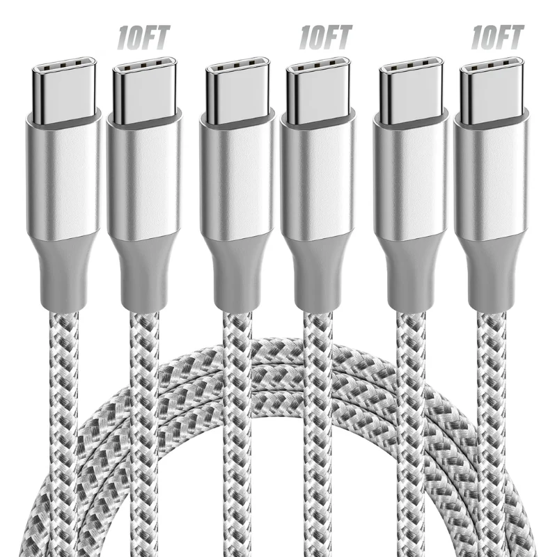 KYEHD USB‑C to USB‑C Cable 10ft 3‑Pack Deal: Save $7.xx at Amazon