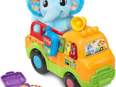 VTech Learn and Rescue Elephant Truck Pull Toy with Plush Elephant $14.xx at Amazon