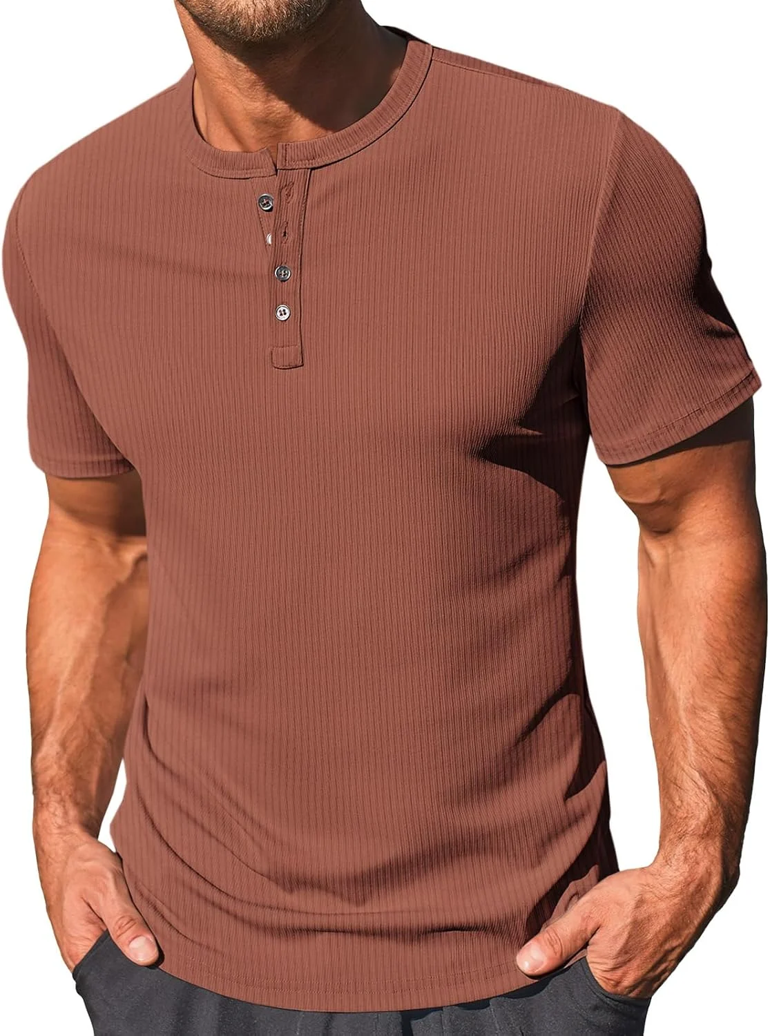Men’s Henley Short Sleeve T-Shirt Only $7.xx (Reg. $13) at Amazon