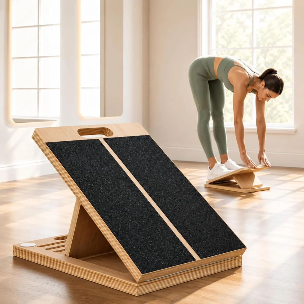 Slant Portable Foldable Wooden Wedge Stretch Board Only $27.xx (Reg.