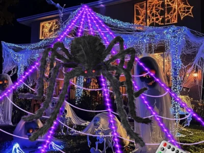 16.4′ Light-Up Halloween Spider Web Only $18.xx (Reg. $36) at Amazon