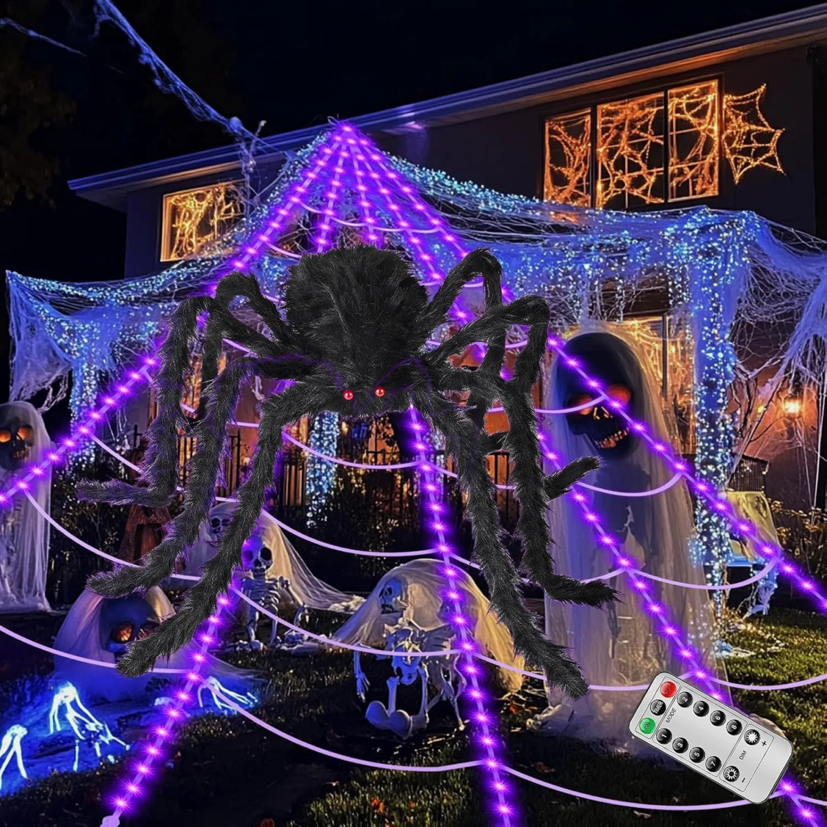 16.4′ Light-Up Halloween Spider Web Only $18.xx (Reg. $36) at Amazon