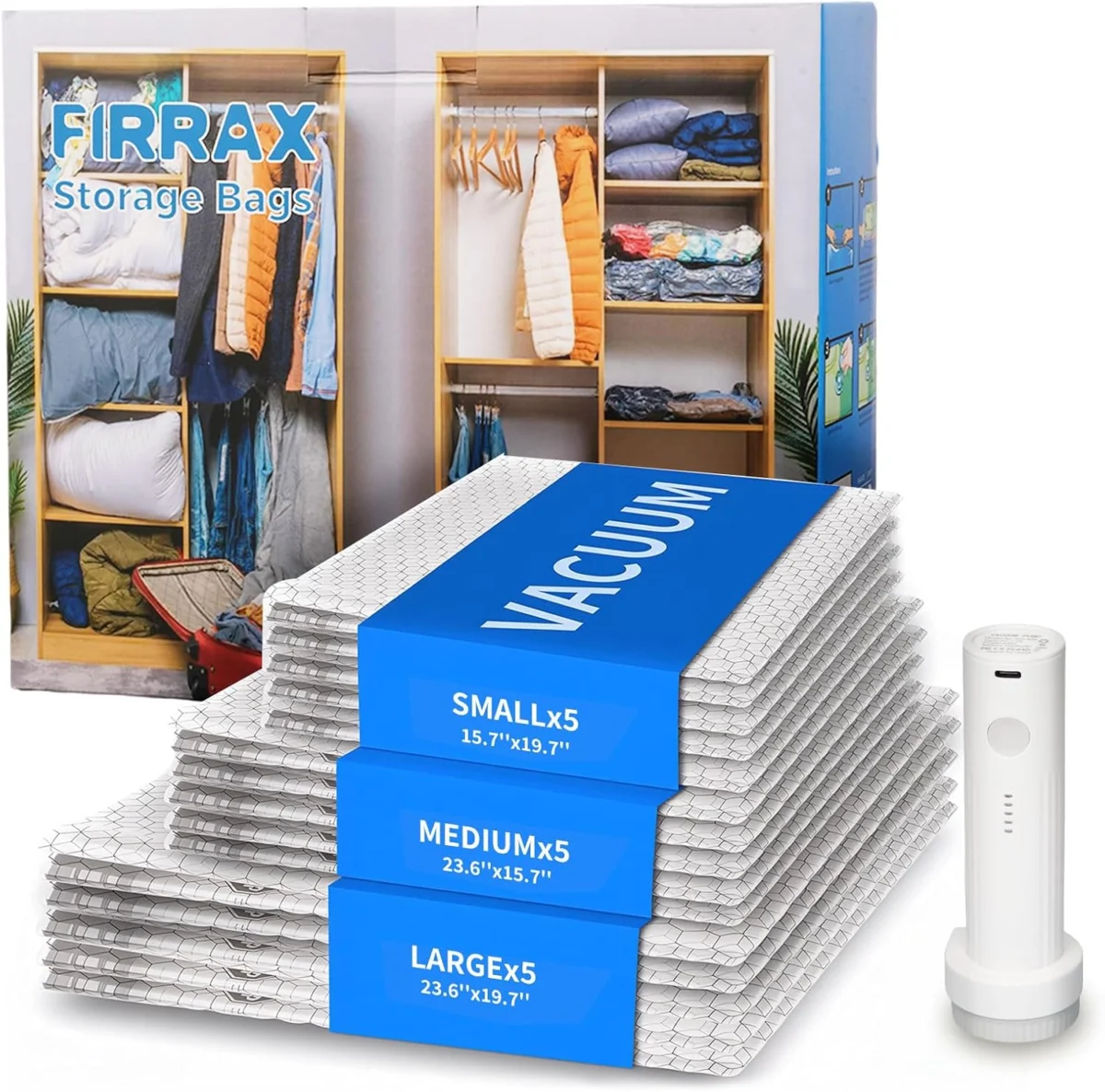 FIRRAX Vacuum Storage Bags Only $29.xx (Reg. $33) at Amazon