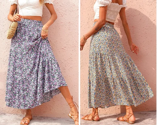 Women’s Floral Maxi Skirt Deal: $14.24 Limited Time Offer