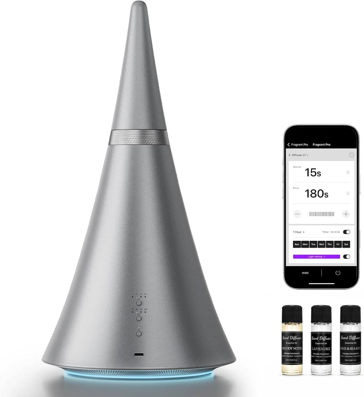RoyAroma Waterless Essential Oil Diffuser Only $71.xx (Reg. $130)