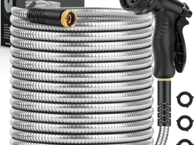 Itsonestep 50′ Metal Stainless Steel Water Hose Only $18.xx at Amazon