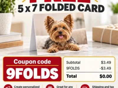 Walgreens Free 5×7 Folded Card: Reported 9FOLDS Offer