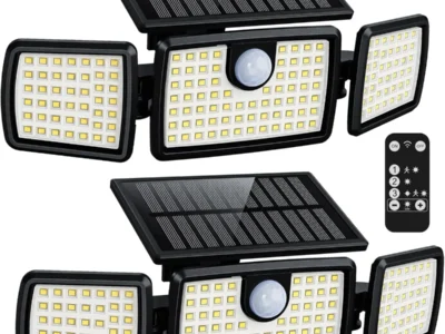2-Pack MIHANI 232 LED Outdoor Solar 120° Motion Sensor Flood Lights $22 at Amazon