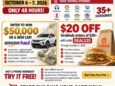 Amazon Prime Big Deal Days October 6–7: Sale Times and Early Offers