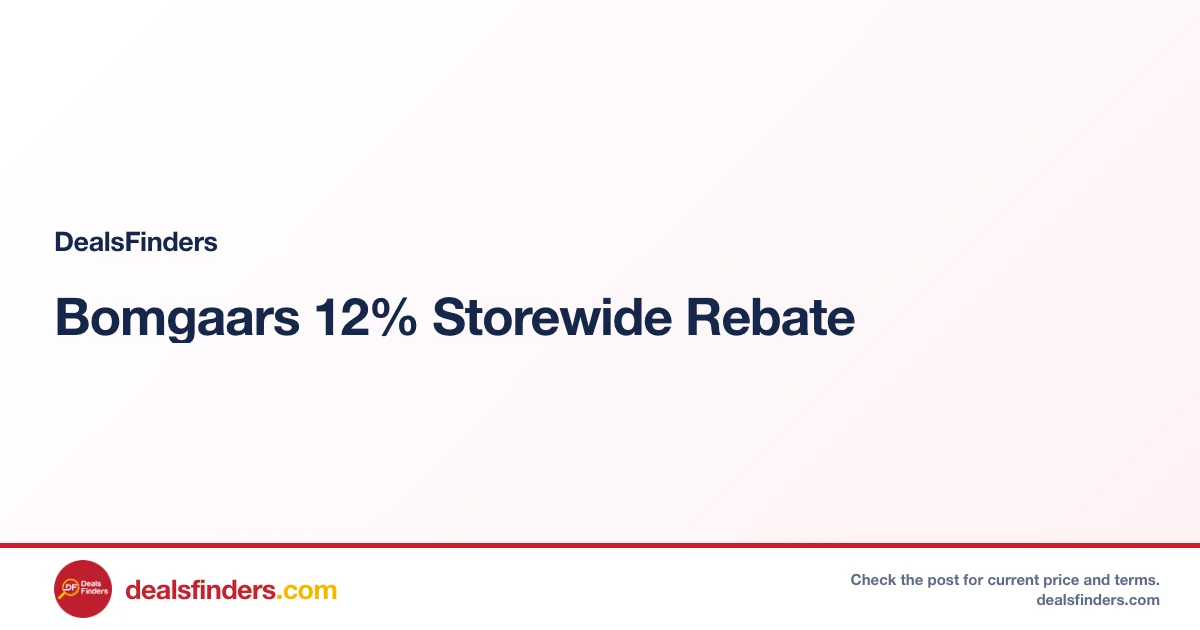 Bomgaars 12% Storewide Rebate