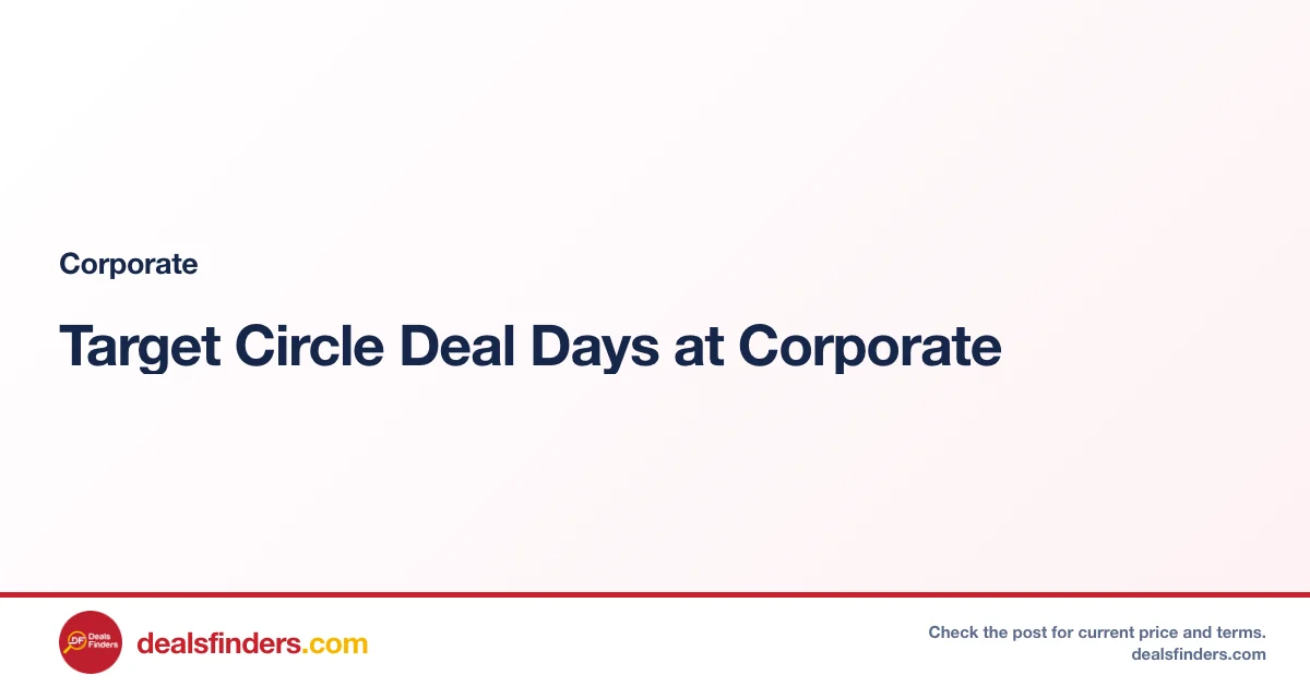 Target Circle Deal Days at Corporate