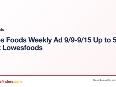 Lowesfoods deal card
