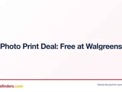 Walgreens deal card