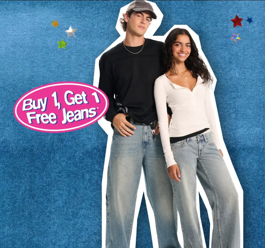 Jeans Buy One Get One FREE Sale for Men & Women at Aeropostale