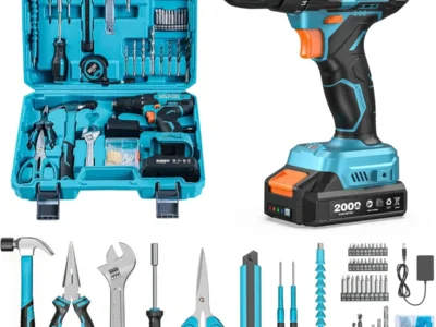 SEESII 20V Cordless Drill & Home Tool Kit w/ 2000mAh Battery & Charger $36.xx + Free S&H