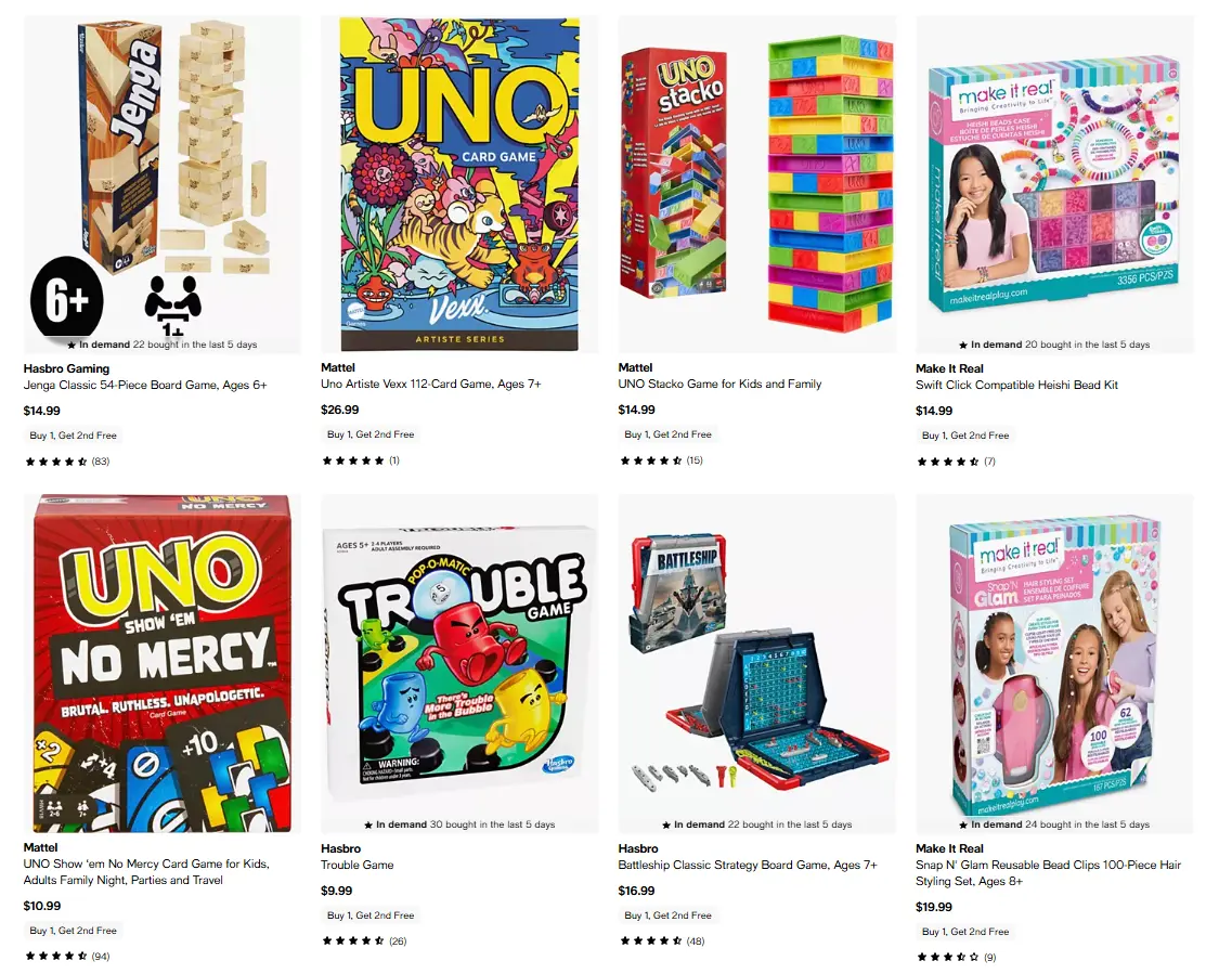 Buy One, Get One Free Toys Deal at Macy’s