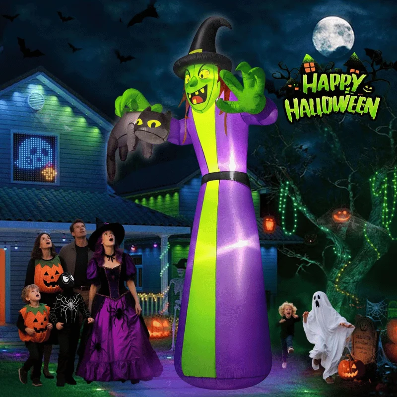 Zukakii 12FT Halloween Inflatables Witch Deal: Save 66% at Amazon