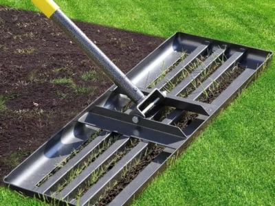 cogardenshower 30″ x 10″ Stainless Steel Lawn Leveling Rake w/ Adjustable Handle $17.xx at Amazon