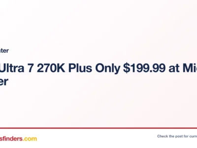 Micro Center deal card