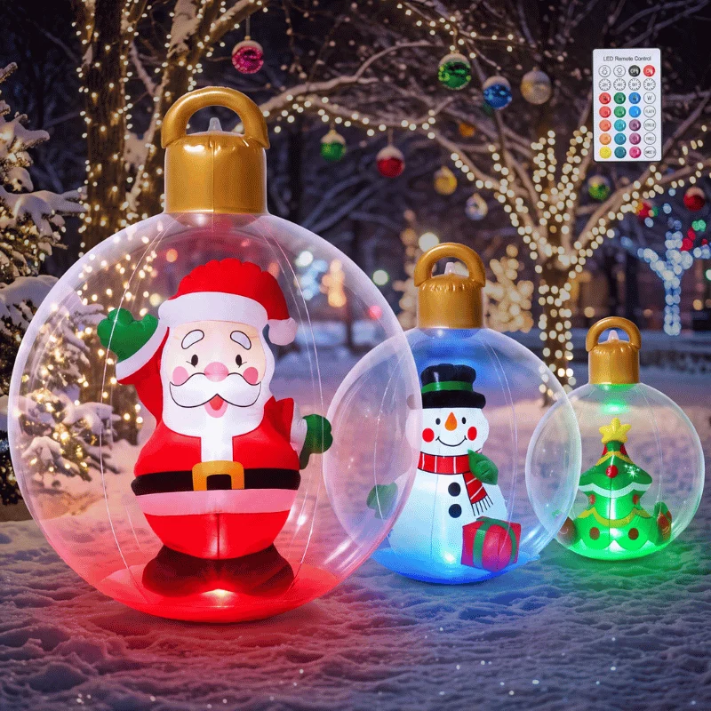 3Pcs Inflatable Christmas Ornaments Set Deal: Save 50% at Amazon