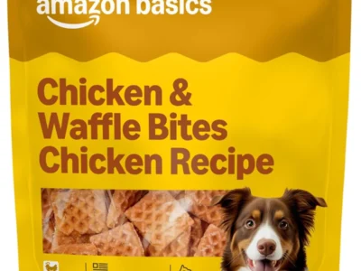 $10.xx Reg. $19 Amazon Basics Dog Treats Chicken & Waffle Bites 24oz at Amazon