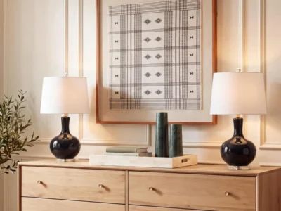 Amazon : Set of 2 Clear 27″ Table Lamp $50.xx + Free Shipping. #Ad