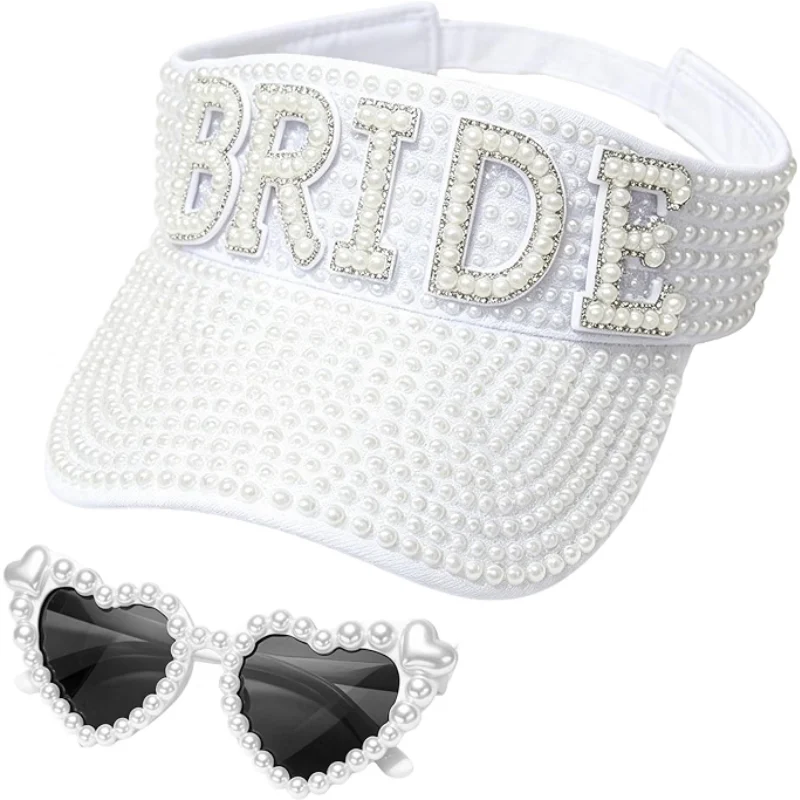 Bride Visor Hat + Pearl Sunglasses Deal: Save $11.xx at Amazon