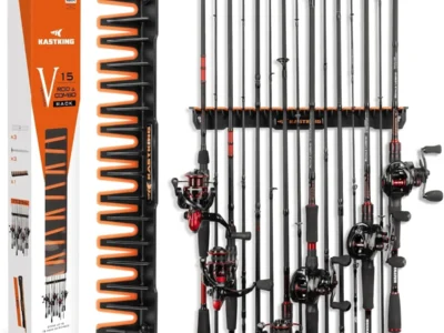 15-Rod Kastking V15 Wall Mount Vertical Fishing Rod Holder Rack $10.xx